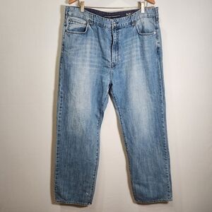 Nautica Men's Relaxed Jeans in Light Blue 40X32 100% Cotton Y2K